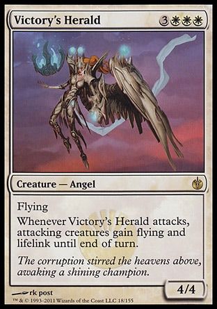 Victory's Herald (Mirrodin Besieged) Trading Card