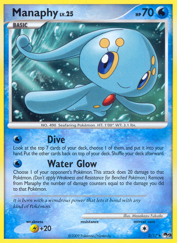 Manaphy (2/17) - POP Series 9 Pokémon Card