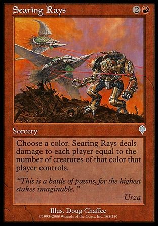 Searing Rays (Invasion) Trading Card