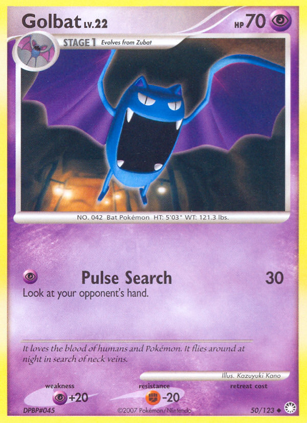 Golbat (50/123) - Mysterious Treasures Pokémon Card