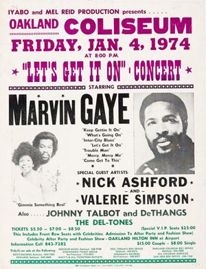 Marvin Gaye Oakland Coliseum 1974