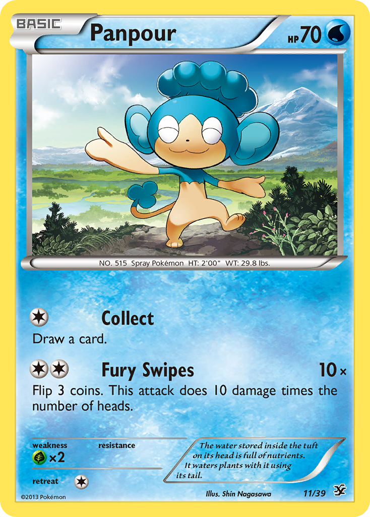 Panpour (11/39) - Kalos Starter Set Pokémon Card