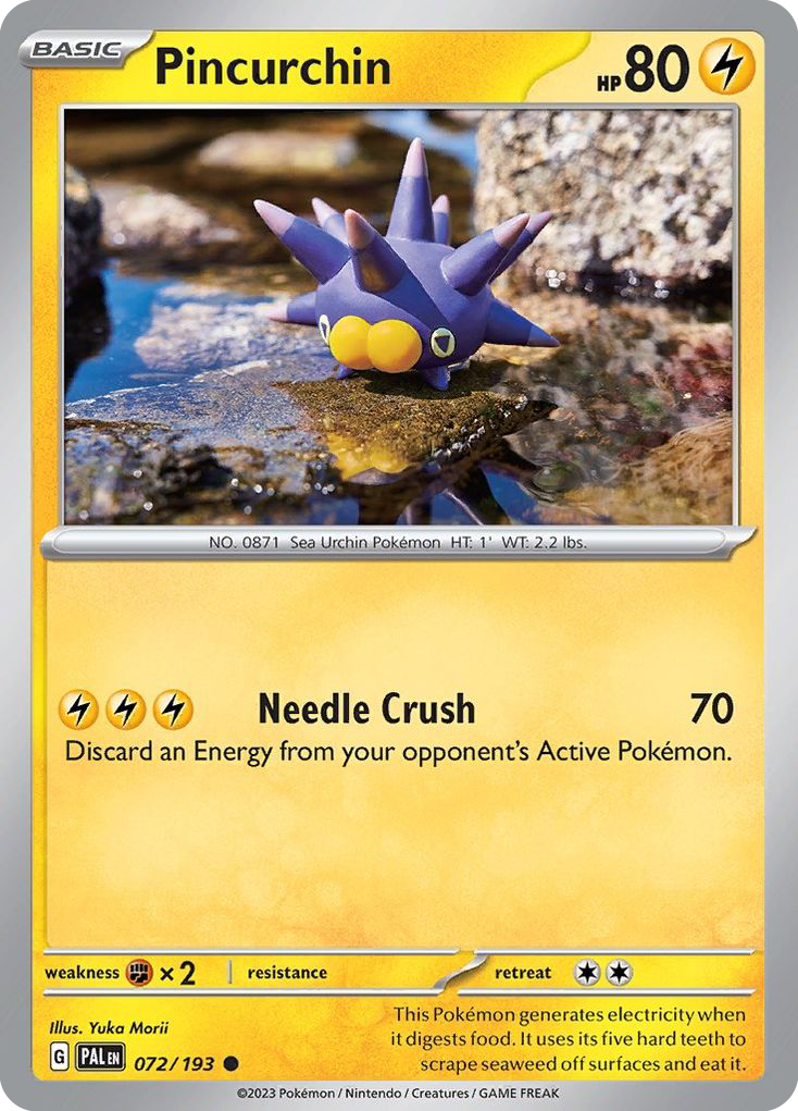 Pincurchin (72/193) - Paldea Evolved Pokémon Card