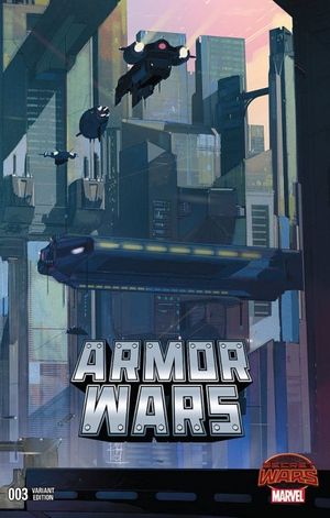 Armor Wars #3 (Landscape Wraparound Variant)