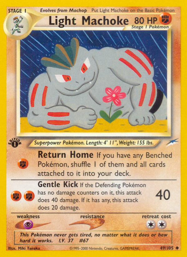 Light Machoke (49/105) - Neo Destiny Pokémon Card