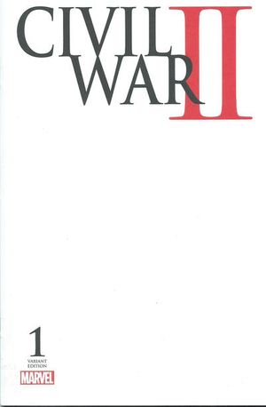 Civil War II #1 (Blank Variant)