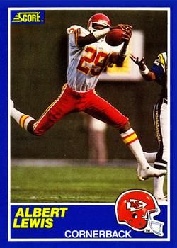 Albert Lewis 1989 Score #29 Sports Card