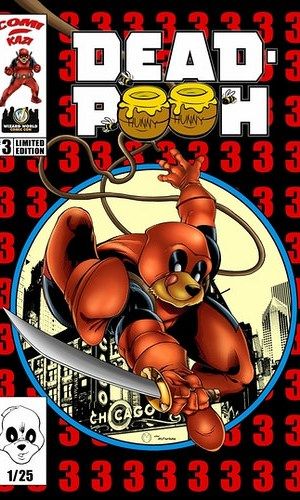 Dead Pooh 3 Chicago Comic Con Spider Man 300 Homage Variant comic cover