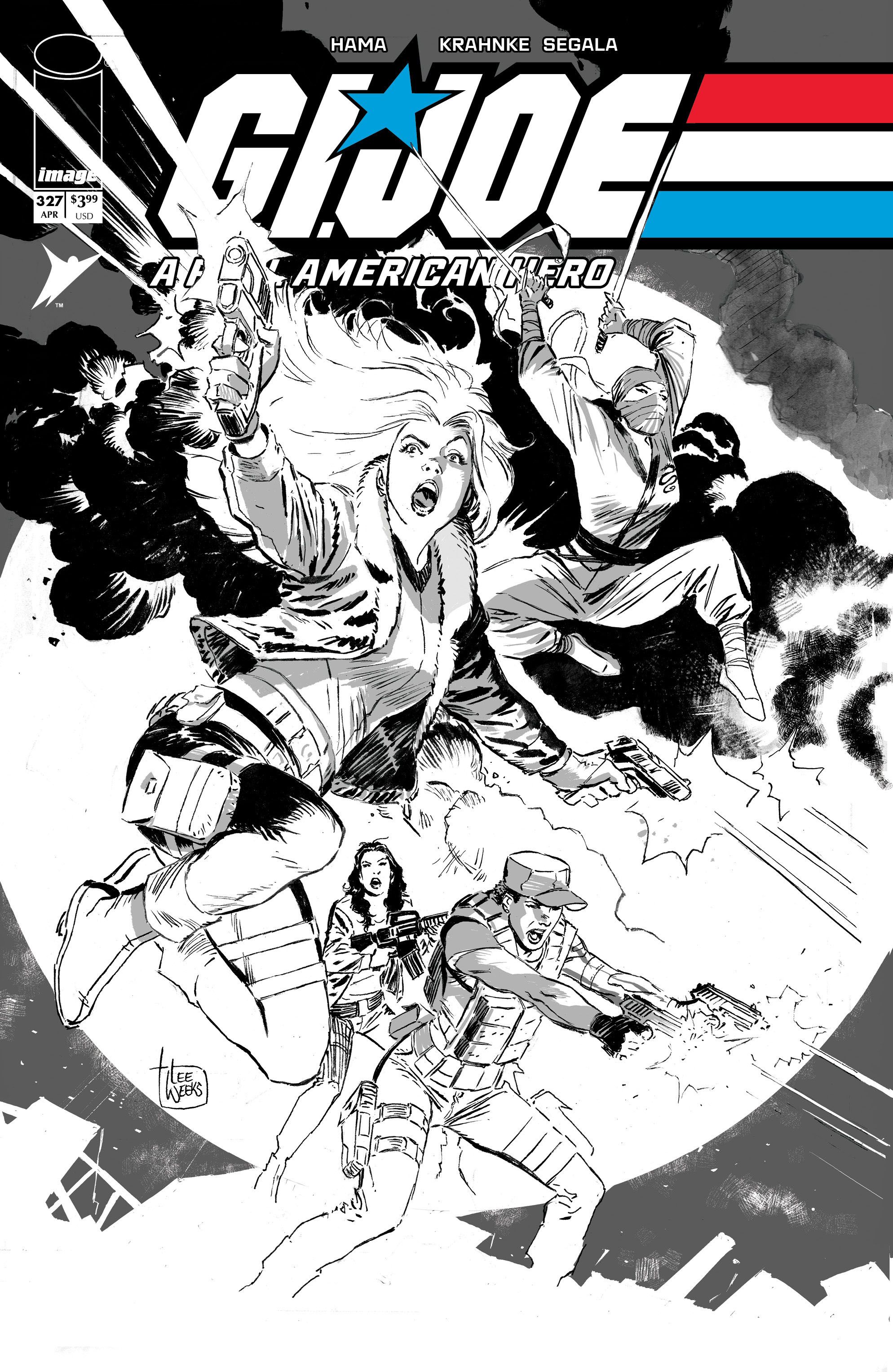 G.I. Joe: A Real American Hero #327 (Cvr B Lee Weeks B&W Variant) Comic