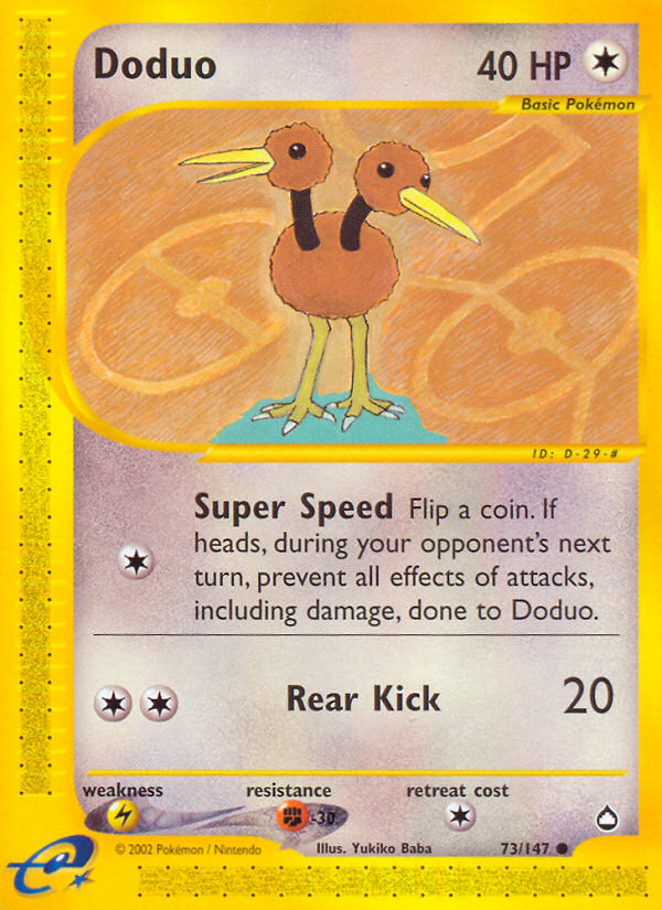 Doduo (73/147) - Aquapolis Pokémon Card