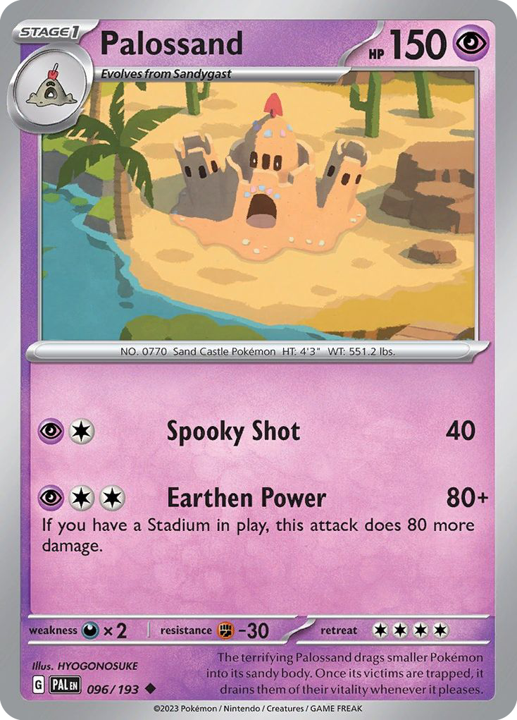 Palossand (96/193) - Paldea Evolved Pokémon Card