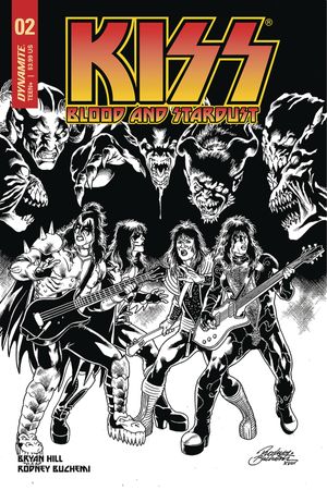 Kiss Blood Stardust #2 (10 Copy Buchemi B&w Cover)
