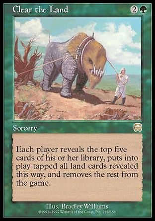 Clear the Land (Mercadian Masques) Trading Card