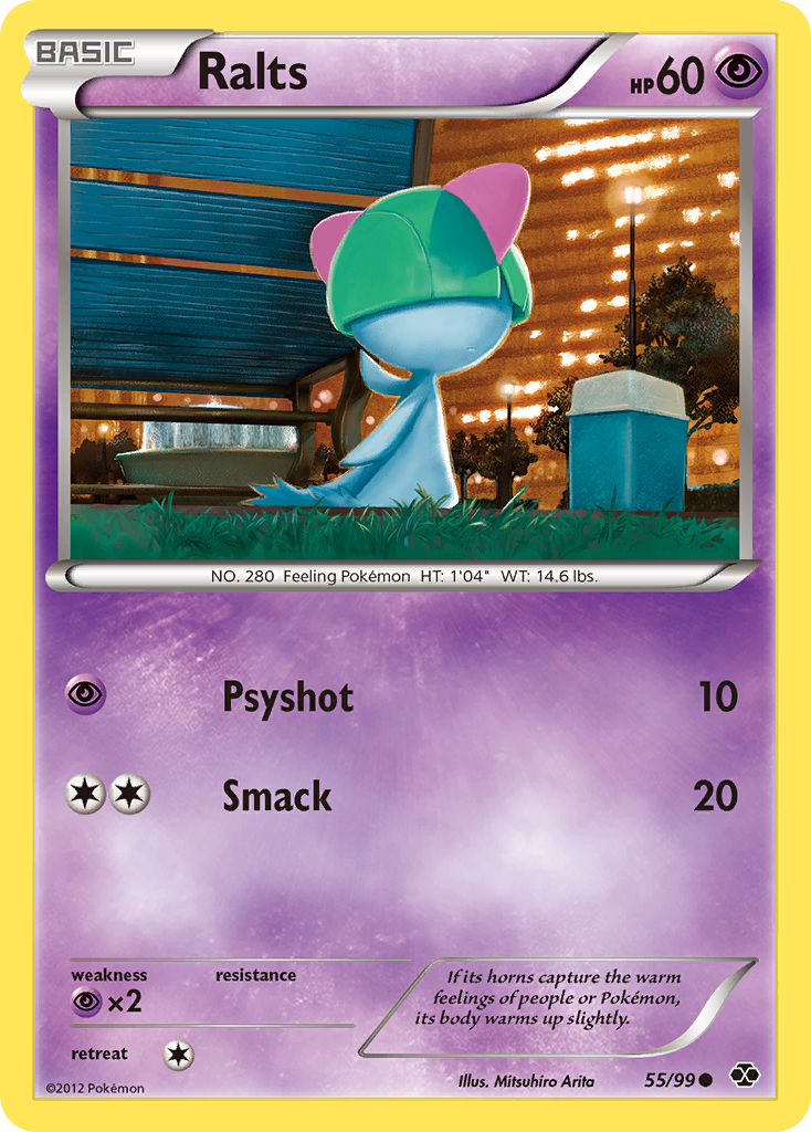 Ralts (55/99) - Next Destinies Pokémon Card