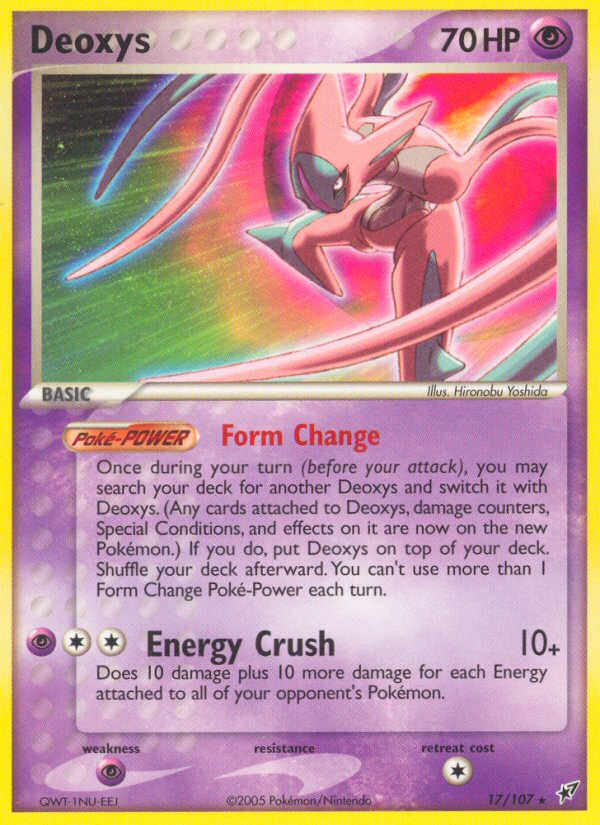 Deoxys (17/107) - Deoxys Pokémon Card