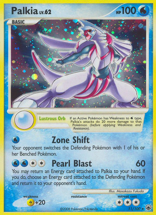 Palkia (11/100) - Majestic Dawn Pokémon Card