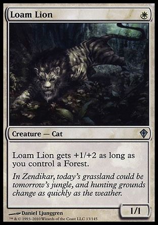 Loam Lion (Worldwake) Trading Card