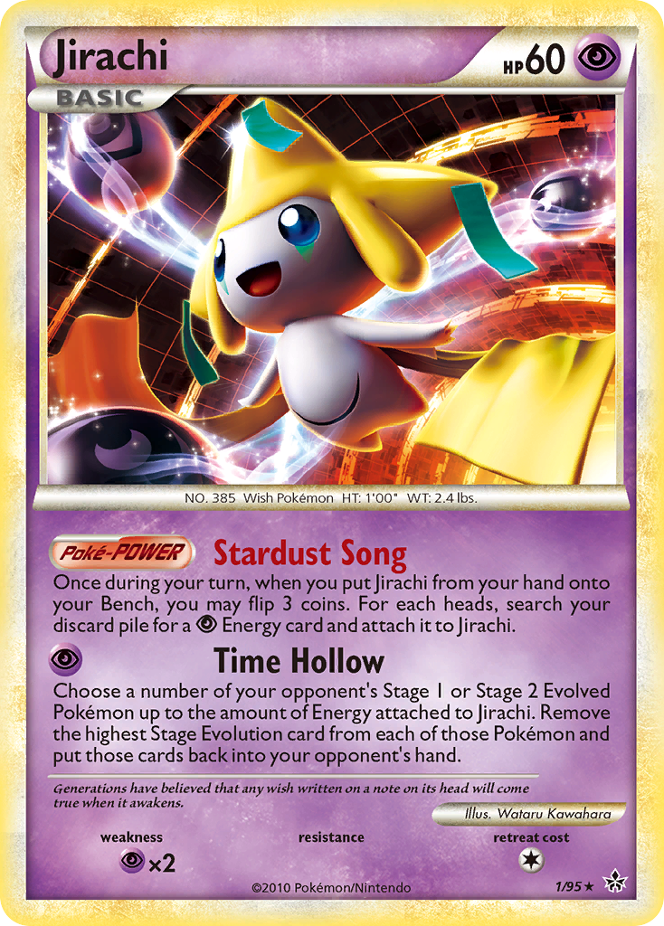 Jirachi (1/95) - HS—Unleashed Pokémon Card