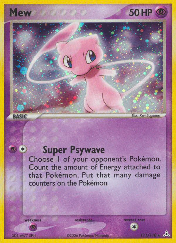 Mew (111/110) - Holon Phantoms Pokémon Card