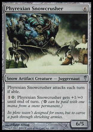 Phyrexian Snowcrusher (Coldsnap) Trading Card