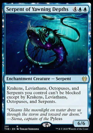 Serpent of Yawning Depths (Theros Beyond Death) Trading Card