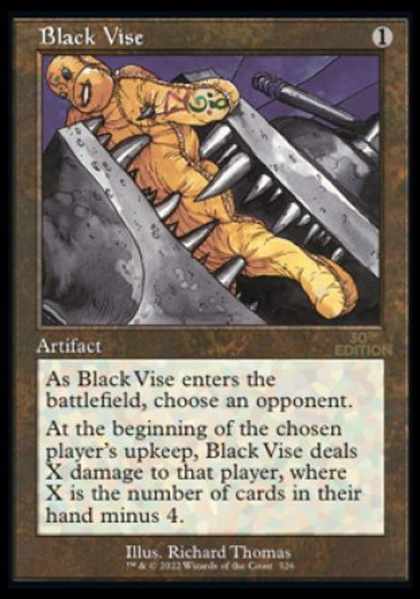 Black Vise (Magic 30th Anniversary Edition - Old Frame)