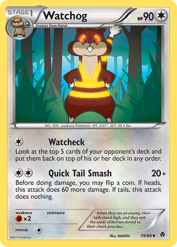 Watchog (79/98) - Emerging Powers Pokémon Card