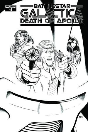 Bsg Death Of Apollo #4 (10 Copy Smith B&amp;w Cover)