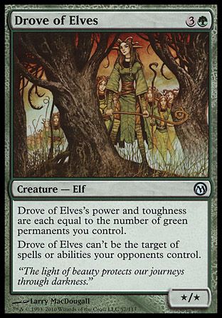 Drove of Elves (Duels of the Planeswalkers) Trading Card