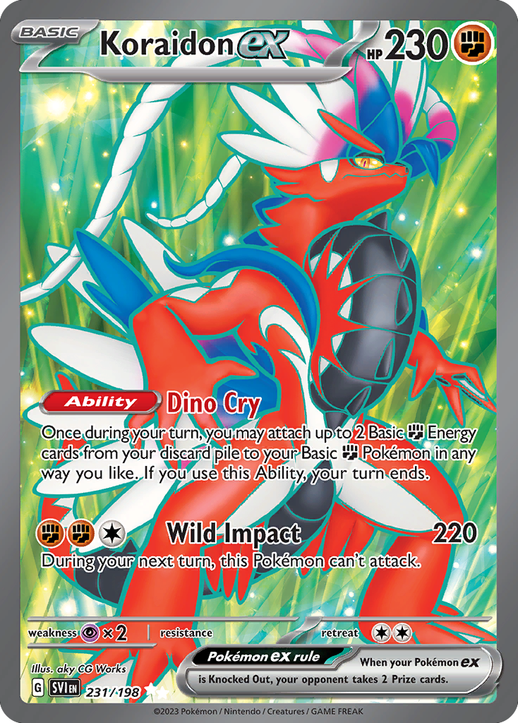 Koraidon ex (231/198) - Scarlet & Violet Pokémon Card