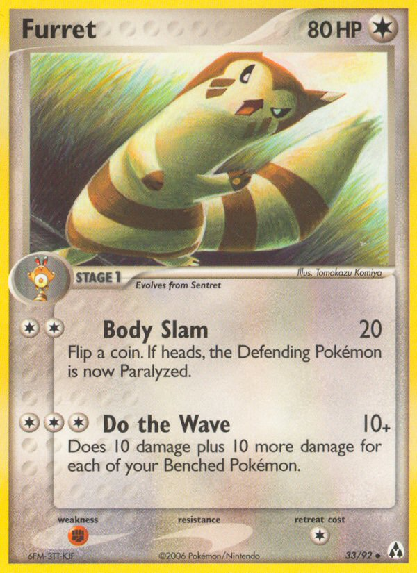 Furret (33/92) - Legend Maker Pokémon Card