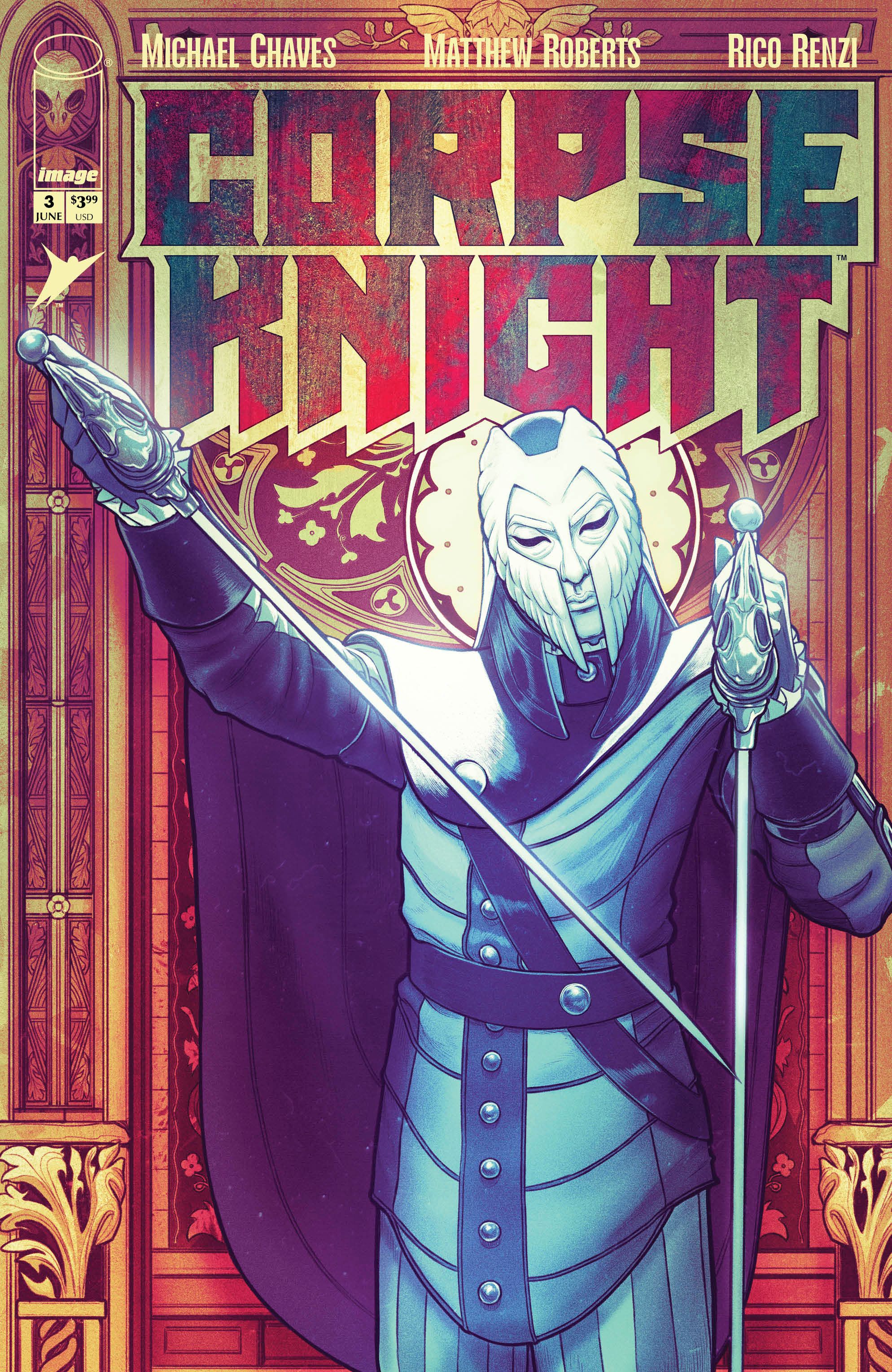 Corpse Knight #3 (Cvr D Inc 1:25 Nimit Malavia Stained Glass Variant) Comic
