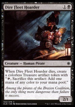 Dire Fleet Hoarder (Ixalan) Trading Card