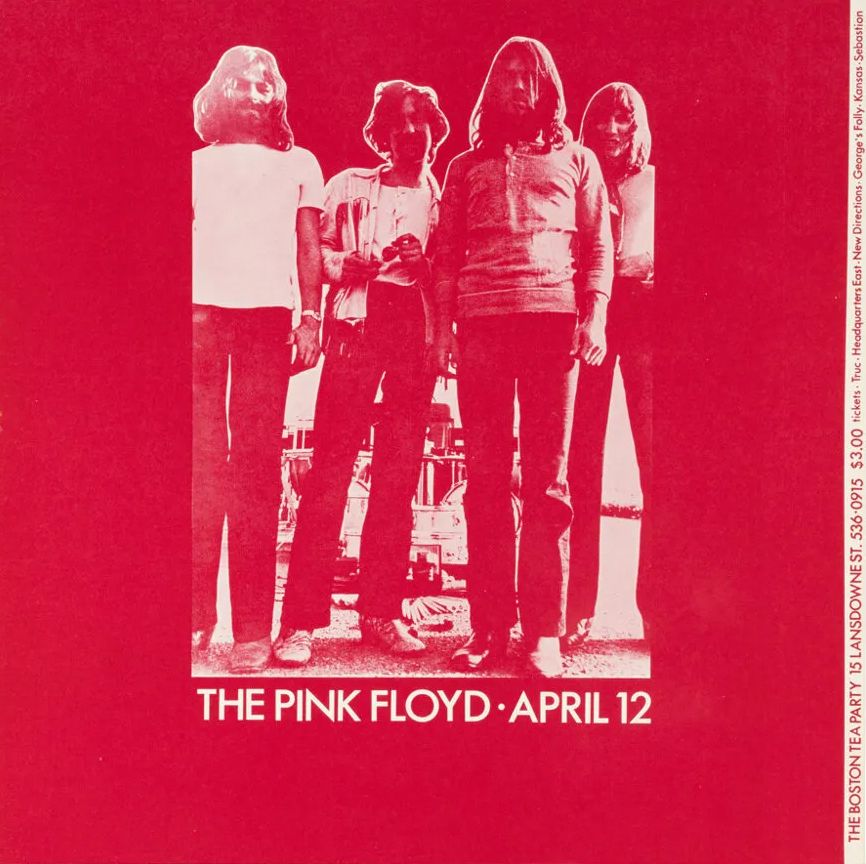 Pink Floyd Boston Tea Party 1970 Concert Poster