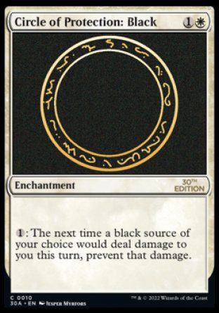 Circle of Protection: Black (Magic 30th Anniversary Edition) Trading Card