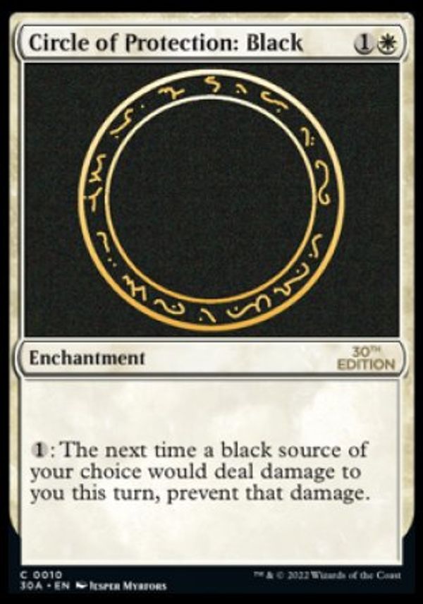 Circle of Protection: Black (Magic 30th Anniversary Edition)