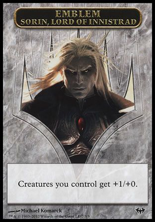 Emblem Sorin, Lord of Innistrad (Dark Ascension) Trading Card