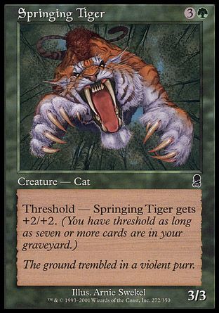 Springing Tiger (Odyssey) Trading Card