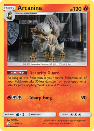 Arcanine (6/18) - Detective Pikachu