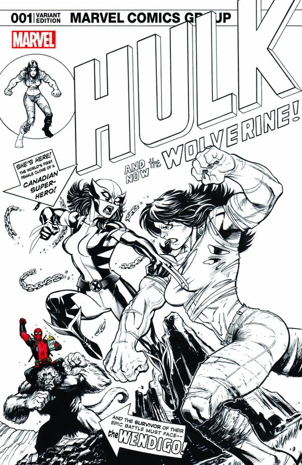 Hulk #1 (Hall of Comics Deadpool Special Sketch)