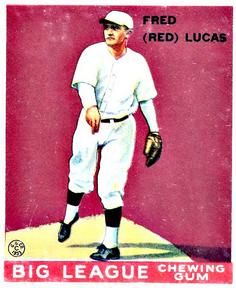 Red Lucas 1933 Goudey (R319) #137 Sports Card