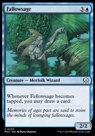 Fallowsage (March of the Machine Commander Decks) Trading Card