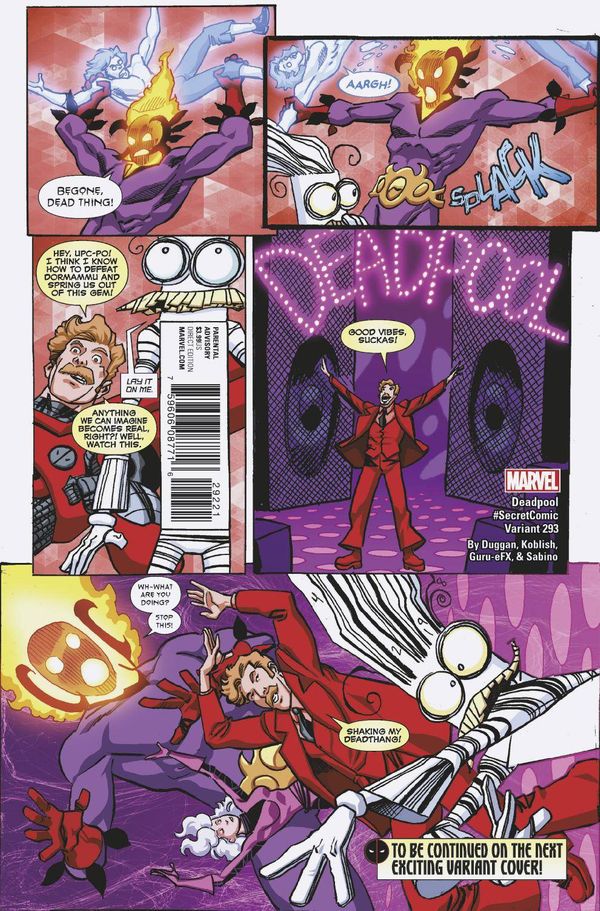 Despicable Deadpool #293 (Koblish Secret Comic Variant Leg)