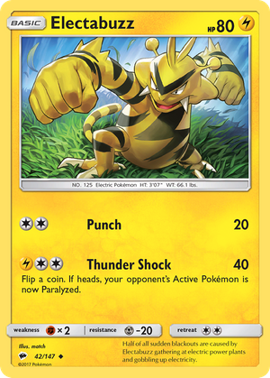 Electabuzz (42/147) - Burning Shadows