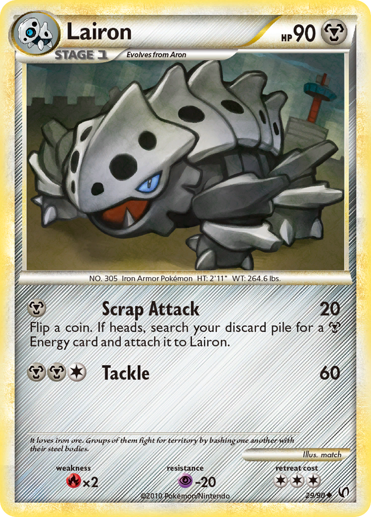 Lairon (29/90) - HS—Undaunted Pokémon Card