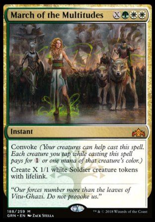 March of the Multitudes (Guilds of Ravnica) Trading Card