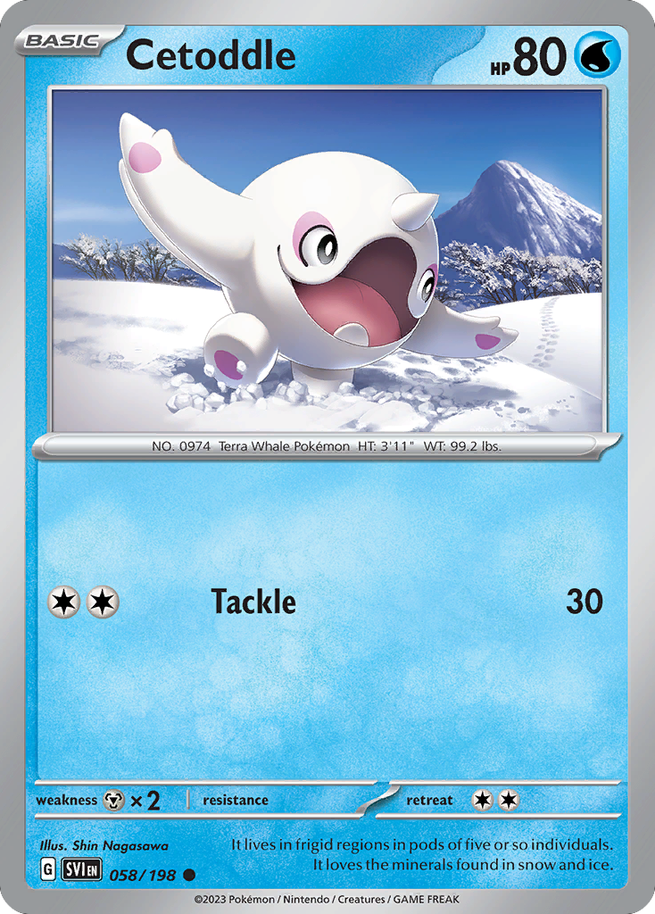 Cetoddle (58/198) - Scarlet & Violet Pokémon Card