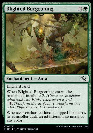 Blighted Burgeoning (March of the Machine) Trading Card