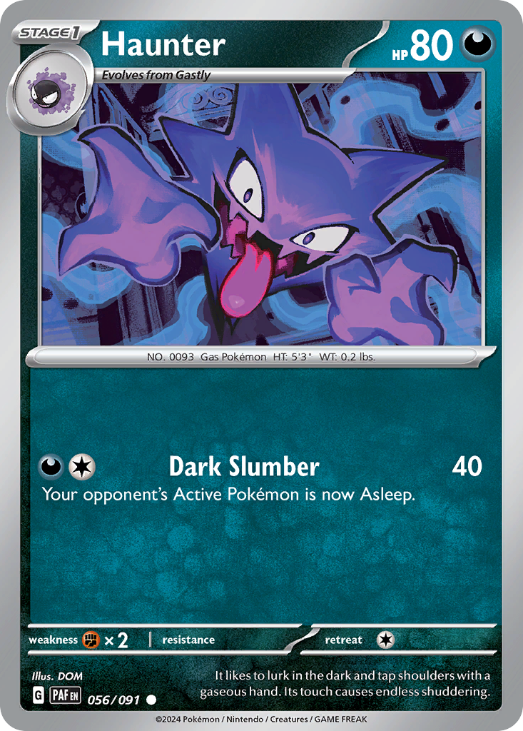 Haunter (56/91) - Paldean Fates Pokémon Card