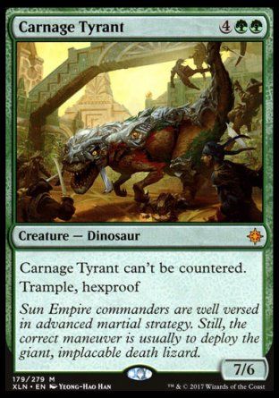 Carnage Tyrant (Ixalan) Trading Card